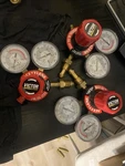 Victor Heavy Duty Oxygen Acetylene Regulators G350 Torch Gauges. Fixed Price $95.00.