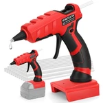 Livowalny Cordless Hot Glue Gun Compatible With Milwaukee 18V BATTERY-1, Red. Fixed Price $45.99.