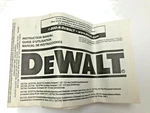 Dewalt Instruction Manual Some Cordless Drill/drivers, Drill/driver/hammerdrills. Fixed Price $5.95.