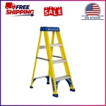 Louisville Ladder 4' Fiberglass Step Louisv, 8' Reach, 250 Lbs Load Capacity, Fs. Fixed Price $79.19.