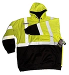 Utility Pro High Vis Size 3X Full Zip Hooded Jacket Ansi Class UHV425X Blk/yl. Fixed Price $39.99.