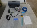 New Seelye Thermoplastic Welder With Air Compressor, SI-2001-FCP, 120V, 4UZR9. Fixed Price $600.00.