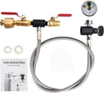Soda Adapter CGA-320 CO2 Cylinder Refill Hose, Stainless Steel Cy.... Fixed Price $54.31.