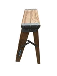 Vtg Werner Wooden 2 Ladder Primitive Vintage Stepping Stool. Fixed Price $85.00.
