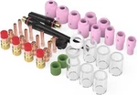 49PCS Tig Welding Torch Stubby Gas Lens #10 Pyrex Glass Cup Kit For WP-17/18/26. Fixed Price $29.99.