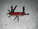 Wenger Swiss Army Knife Red Handyman 85MM Dog Leg Z Bent Tip Good Snap. Fixed Price $19.95.