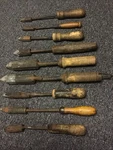 Vintage Copper Head Soldering Irons Lot Of 9 Total Antique Tools. Fixed Price $69.99.