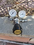 Harris Specialty Gas Two-stage CGA590 Regulator HP722C-125-590-D Works Great. Fixed Price $199.00.