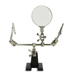 Helping Hand With Magnifying Glass Third Soldering Stand Alligator Clips. Fixed Price $19.99.