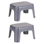 Rubbermaid Durable Roughneck Plastic Family Sturdy Step Stool, Gray (2 Pack). Fixed Price $43.99.