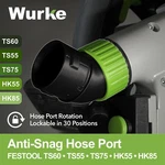 No Snag Hose Port With Fixable Positions Festool TS55 TS60 TS75 HK55 Track Saw. Fixed Price $24.21.