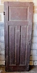 Antique Craftsman Style Three Panel Door - C. 1900 Fir Architectural Salvage. Fixed Price $124.95.