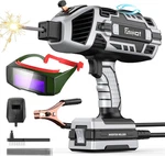 Portable Welding Machine 110V With Auto Darkening Goggles: Handheld Igbt Inverte. Fixed Price $126.99.