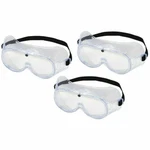 Western Safety Goggles, 3 Pk. Brand New Eye Protection. Fixed Price $14.95.
