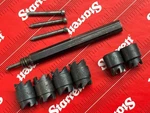 Blair Usa Rotabroach (6) New 5/16" & 3/8" Cutters (3) Pilots (1) Used Arbor. Fixed Price $44.95.