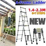Folding Telescopic Aluminium Step Ladder Extension A-frame Wide Pedal Household. Fixed Price $75.30.