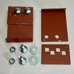 Minute Man (2 Pack) Steel Longitudinal Beam 2-BOLT Clamp-anchor Sz 5.5"L X 4"W. Fixed Price $16.80.