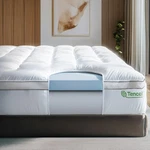 Viscosoft 4 Inch Pillow Memory Foam Mattress Topper - Queen, White. Fixed Price $313.99.