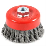 Forney Industries Cup Brush, Knotted, 4 X .020 5/8 IN-11 Arbor. Fixed Price $28.83.