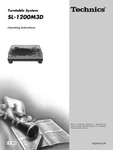 Technics SL-1200M3D Turntable Owners Instruction Manual Reprint. Fixed Price $22.24.