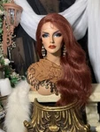 Awesome Red Hot Shade, Plucked Side Part Ear To Swiss Lace Front Wig!. Fixed Price $129.99.