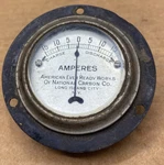 Vintage Amperes Gauge American Ever Ready Works National Carbon Co. Long Island. Fixed Price $175.00.