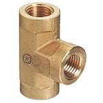 Pipe Thread Tee, 3-WAY Connector, 3000 Psig, Brass Western Enterprises BFT4HP. Fixed Price $32.79.