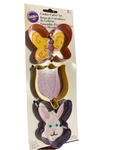 Wilton 2308-1216 Pc Spring Butterfly, Tulip & Bunny Cookie Cutter Set. Fixed Price $9.99.