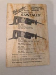 Milwaukee Heavy Duty Sawzalls 6507 6508 65011 6512 6531 Owners Manual Only. Fixed Price $9.99.