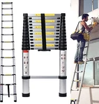 Telescoping Extension Ladder Aluminum Lightweight Collapsible EN131 150KG. Fixed Price $115.12.