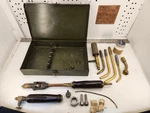 Prestolite Prest-o-lite Soldering Brazing Iron Acetylene Torch Handle & Tool Lot. Fixed Price $110.00.