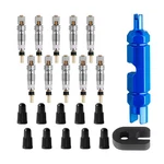 Khguz 22PCS Presta Valve Core Kit, Motorbike Tubeless Blue/black. Fixed Price $11.51.