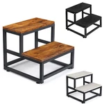 2 Tier Step Stools For Adults Kids, Heavy Duty Steel & Sturdy Wide Pedal, 500LB. Fixed Price $23.99.