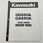 Kawasaki GD550A GA550A Generator Service Manual Repair Shop. Fixed Price $19.95.