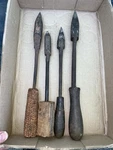 4 Antique Copper Soldering Iron Collectible Tinsmith Blacksmith Vintage Tool Lot. Fixed Price $30.00.