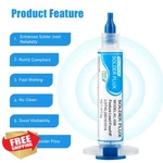 Kellyshun KL-558 No Clean Soldering Flux Paste 5ML 4PACK Electronics. Fixed Price $27.99.