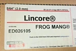 Lincoln Electric ED026105, Lincore Frog Mang 5/64" (2.0MM) Hardfacing Cored Wire. Fixed Price $110.00.