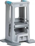 SIMPLAY3 Cozy Cubby Kids 2-STEP Non-slip Plastic Stool Gray/blue 34". Fixed Price $70.00.
