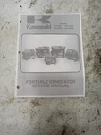Kawasaki 1981 Generator Service Manual 99963-0046-01. Fixed Price $21.99.