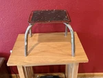 Vintage Metal Kitchen Utility Step Stool. Fixed Price $35.00.