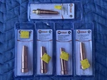 Lot Five (5) Hobart Cutting Tips #1 (4) & #2 (1) Acetylene 770154 770162 - New!!. Fixed Price $49.99.