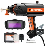 Femerol Handheld Welder Portable Welding Machine 110V Auto Darkening Goggles. Fixed Price $90.07.