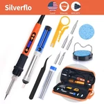 100W Electric Iron Tool Kit Wire Tips Desoldering Pump Twzeer. Fixed Price $25.99.