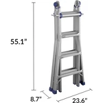 Cosco Articulating Multi-position Ladder, 18FT., Model# 20918T1ASN. Fixed Price $189.99.
