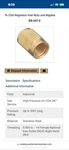 Western CGA-347-2 Brass Air Regulator Inlet Nut Box Of 12 (2 Extra). Fixed Price $100.00.