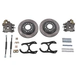 Rear Disc Brake Conversion Kit With Black Calipers For Chevy Gmc C1500 1988-2000. Fixed Price $548.00.