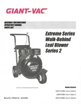 2005 Giant-vac Walk-behind Leaf Blower Series 2,OPERATOR & Parts Manual (319). Fixed Price $15.98.
