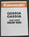 Original Kawasaki GD550A GA550A Generator Service Repair Manual. Fixed Price $23.83.