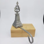 Fleur Lis Silver Christmas Stocking Holder Long Arm Hanger Hobby Lobby. Fixed Price $9.99.