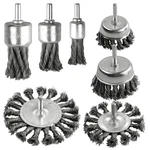 7 Pack Twist Knot Wire Brush Crimped Cup Wheels Set For Drill. Fixed Price $34.69.
